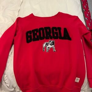 Adorable UGA patch sweatshirt